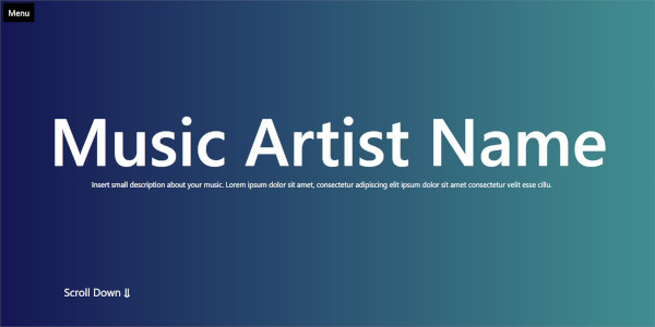 Music Theme Demo Website