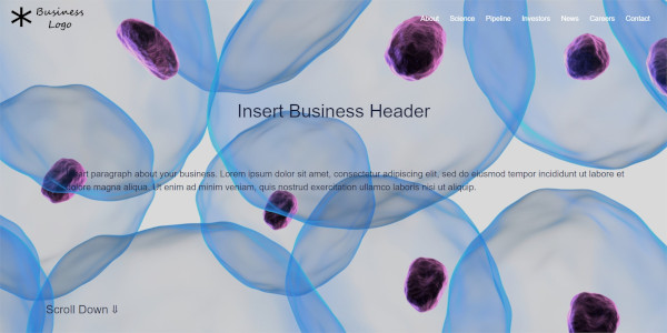 Science Theme Single Page Demo Website