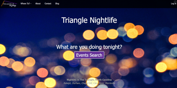 Triangle Nightlife Drupal Website